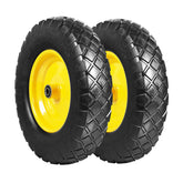 Jack Boss 16-inch solid rubber dolly tire with rugged tread for grip and puncture resistance