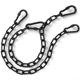 JACNITAD 2-pack 25in hanging swing chain with carabiners ready for secure hammock setup