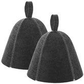JaGely sauna hat in dark gray packaging, great for gifting and easy storage.