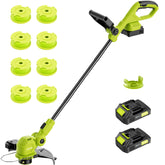 JAGROM 12in cordless trimmer front view for easy lawn trimming.