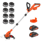 JAGROM 20V cordless trimmer in 2-in-1 mode for versatile yard care.