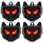JahyElec solar nocturnal eyes deterrent protects yards at night