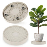 JAOXISOU plant caddy with wheels rolling stand supports heavy pots for easy relocation