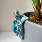 JARPSIRY cute climbing tortoise flower pot hugger decor adds whimsy to outdoor spaces.