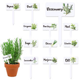 JarThenaAMCS 24pcs acrylic plant label signs for easy plant identification in pots.