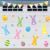 JarThenaAMCS Easter bunny magnets on a garage door add festive spring charm