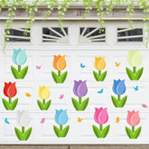 JarThenaAMCS spring tulip butterfly magnets decorate fridge to create cheerful spring ambiance