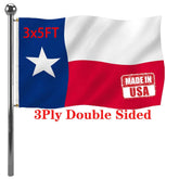 Jayus doublesided Texas flag 3x5ft outdoor displays vivid colors in sun and wind