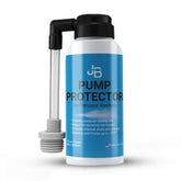 JB Industries Pump Saver bottle front view with clear label and compact size