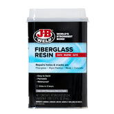 JB Weld Fiberglass Resin quart pour for bath, marine, and auto repairs.