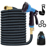 J&B XpandaHose 100ft extended reach for effortless yard watering.