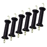 JBTOZIUY gate handle with spring in black for secure fence operation