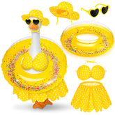 JcHrmers yellow bikini porch goose adds playful garden flair for 23-inch geese