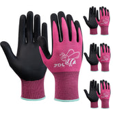JDL women's garden gloves with nylon-nitrile palm touchscreen for easy gardening tasks.