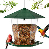 Jealoeur bird feeder hanging outdoors to attract wild birds.