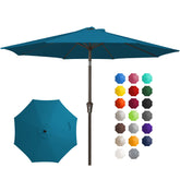JEAREY 10ft patio umbrella with push-button tilt for easy shade adjustment