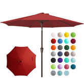 JEAREY 9ft umbrella canopy open for shaded outdoor dining