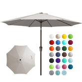JEAREY 9ft outdoor umbrella open-crank mode for seamless shade control.