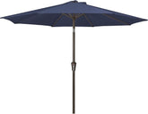 JEAREY 9ft umbrella with tilt and crank for adjustable shade on sunny patios.