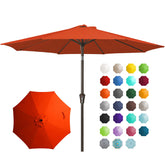 JEAREY 9ft outdoor umbrella shading a garden seating area