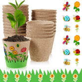 Jecery 12-set garden paper craft pots for creative decorating and personalized mini planters