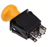 JEENDA Blade Clutch PTO switch front view with seven-terminal design for Cub Cadet compatibility.
