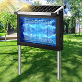 Jepwe solar bug zapper outdoor waterproof in use for weatherproof pest control.