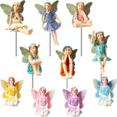 Jetec garden fairy figure in flower-dance pose for vibrant outdoor decor