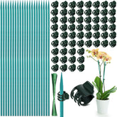 Jetec bamboo plant stakes kit showing 15-inch support stakes.