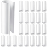 Jetec PVC pipe clip close-up securing 1/2 inch tubing for greenhouse frames