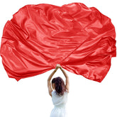 Jetec worship flags with angel-wing semicircle and flexible rod for graceful stage presence.
