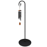 JETTIFY 63-inch shepherds hook with round base offers sturdy outdoor support for feeders and lanterns.