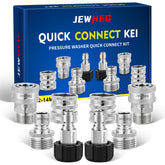 Jewheg pressure-washer quick-connect-kit assembly showing fast, secure connections for cleaning tasks