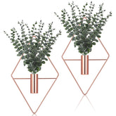 Jexine geometric hanging planter in rose gold adds modern wall flair.