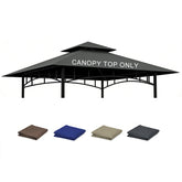 Jexlundo grill gazebo replacement roof 5x8 provides rain protection during outdoor cooking.
