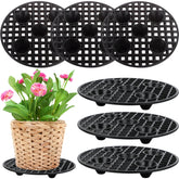 JiaUfmi 6-piece plant pot elevators lift pots to protect floors from dirt.