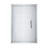 JIE JIN 17in x 24in outdoor door brushed stainless for durable weatherproof access