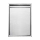 JIE JIN BBQ access door front view with recessed handle for easy outdoor kitchen access.