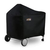 JIESUO grill cover on Weber Performer 22-inch with secure fit