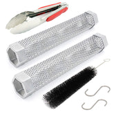 JIIGAAT 12-inch pellet smoker tubes in box for easy setup