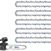 JINFFR 12-inch chain with 38LP pitch for smooth cutting.