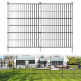 Jinligogo 5-panel no-dig decorative fence yard protects pets with quick, soil-friendly installation.