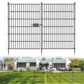 jinligogo 5-panel no-dig fence wide view decorative boundary for yard