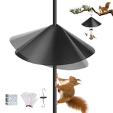 JISON21 19-Inch metal squirrel baffle assembly on pole reduces access to bird feeders