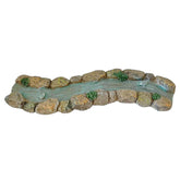 JIUMO curved mini stream with rocks adds realistic water detail to fairy gardens.