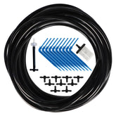 JIYANG solar drip irrigation kit setup for easy garden watering.