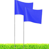 JIZHGRAD yard flags in soil provide high visibility for marking garden boundaries