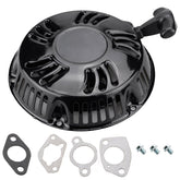 JJing recoil starter assembly for Predator 420 — front view; durable pull cord for reliable starts.