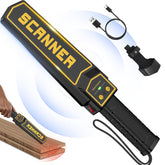 JKUSS rechargeable handheld metal detector wand front view for quick security checks.