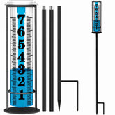 JMBay rain gauge outdoor shows 37-inch height for easy yard readings.